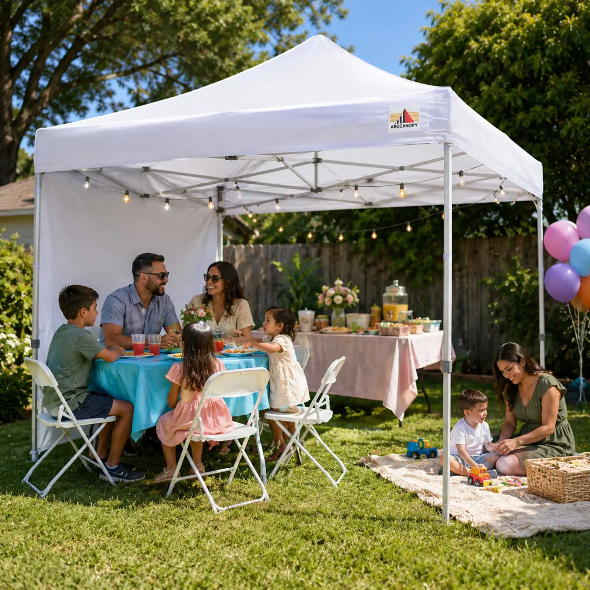 Tent and canopy rentals for outdoor parties and events
